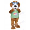 Rocky Reader Dog mascot costume