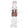 Mr. White Bunny mascot costume