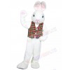 Mr. White Bunny mascot costume