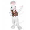 Mr. White Bunny mascot costume