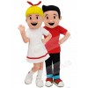 Boy and Girl mascot costume