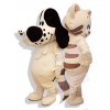 Therapy dog and Savannah Cat mascot costume