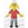 Yellow Naught Dog Animal Mascot Costume
