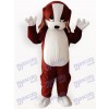 Brown and White Dog Animal Adult Mascot Costume