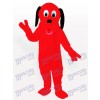 Fire Red Dog Adult Mascot Costume