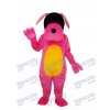 Pink Dog Mascot Adult Costume