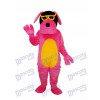 Glasses Dog Mascot Adult Costume