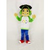 Musical Freckles Boy Mascot Costume Cartoon