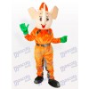 Yellow Elephant Adult Mascot Costume