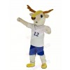 Brown Deer in White Clothes Mascot Costume Animal