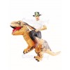 Brown Tyrannosaurus T-Rex Inflatable Carry Me Ride On Costume