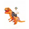 Orange Tyrannosaurus T-Rex Inflatable Carry Me Ride On Costume