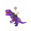 Purple Tyrannosaurus T-Rex Inflatable Carry Me Ride On Costume