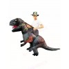 Gray Tyrannosaurus T-Rex Inflatable Carry Me Ride On Costume