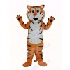 Friendly Tiger Mascot Costume Adult