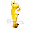 Yellow Hippo Mascot Costume