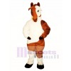 Cute Old Paint Horse Mascot Costume