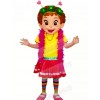 Nancy with Colorful Clothes Mascot Costumes People