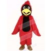 Long Hair Red Cardinal Mascot Costume Animal
