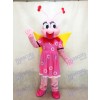 Lady Pink Bee Fenfendu Mascot Costume