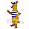 Rugby Roo kangaroo with Cap & Shirt Mascot Costume