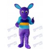 Purple Kangaroo Mascot Adult Costume