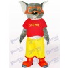 Skiing Koala In Red Clothes Adult Mascot Costume