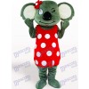 Red Skirt Koala Adult Mascot Costume