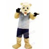 Lion with Grey Vest Mascot Costumes Adult