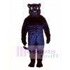 Cute Muscled Panther Mascot Costume