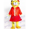 Female Leopard Adult Mascot Costume