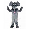 Gray Elephant Adult Mascot Costume Cartoon