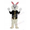 Easter Blue Bunny Rabbit in Black Waistcoat Mascot Costume