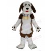 Cute Brown and White Dog Mascot Costume Animal