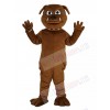 Cute Brown Bulldog Mascot Costume Animal