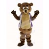 Bob Bear in Purple Vest Mascot Costume Animal