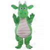 Green Adult Dragon Mascot Costume