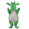 Green Adult Dragon Mascot Costume