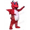 Red Dragon with White Belly Mascot Costumes Animal