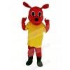 Red Kangaroo with Yellow T-shirt Mascot Costume Animal