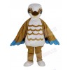 Brown and White Bird Mascot Costume