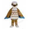 Brown and White Bird Mascot Costume