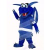 Happy Blue Dragon with Wings Mascot Costume Animal