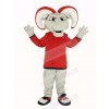 Ram with Red Coat Mascot Costume Animal