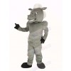Power Gray Horse with White Hair Mascot Costume