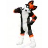 Black and Orange Husky Dog Fursuit Mascot Costume Cartoon