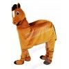Funny Brown New 2 Person Horse Mascot Costume