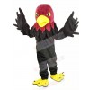 Cool Black Hawk Mascot Costume Animal