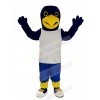 Blue Eagle in White Vest Mascot Costume