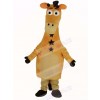 Cute Yellow Giraffe Mascot Costume